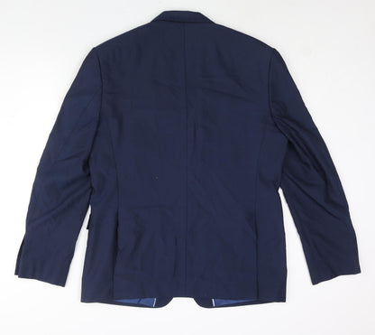 Mens UK Size 42 Marks and Spencer Regular Blue Suit Jacket