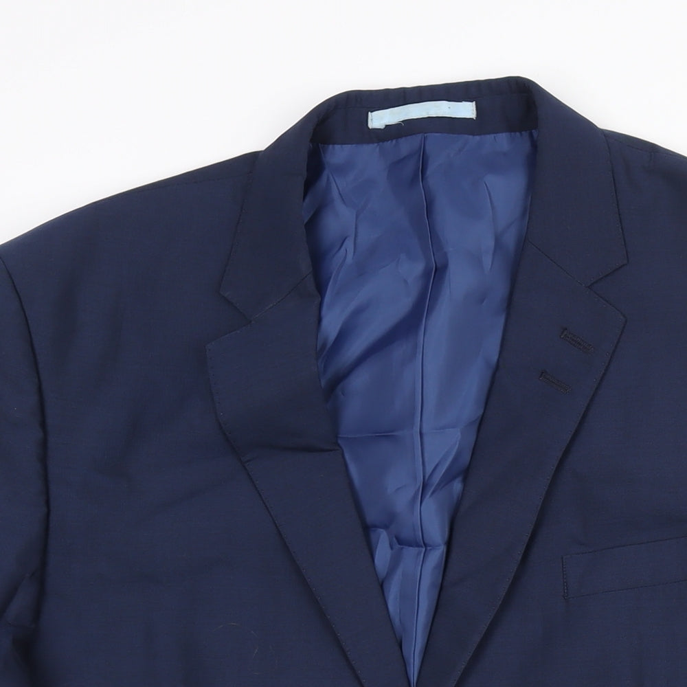 Mens UK Size 42 Marks and Spencer Regular Blue Suit Jacket