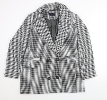 Womens UK Size 16 Marks and Grey Pea Coat