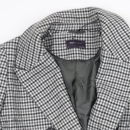 Womens UK Size 16 Marks and Grey Pea Coat