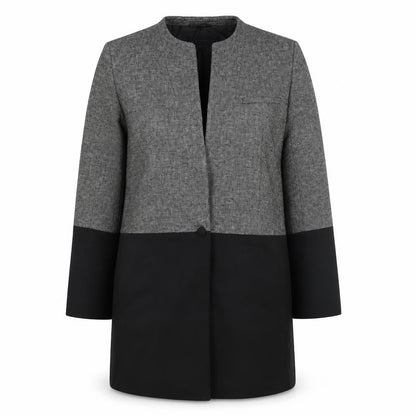 Womens UK Size 12 French Connection Grey Overcoat