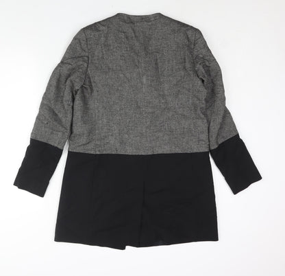 Womens UK Size 12 French Connection Grey Overcoat