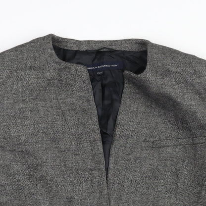 Womens UK Size 12 French Connection Grey Overcoat