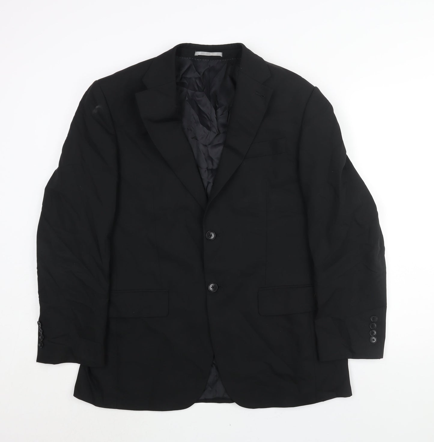 Mens UK Size 40 NEXT Regular Black Suit Jacket