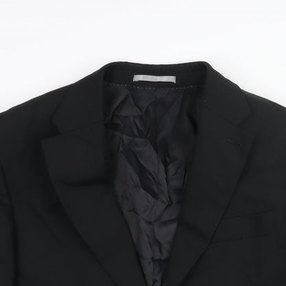 Mens UK Size 40 NEXT Regular Black Suit Jacket