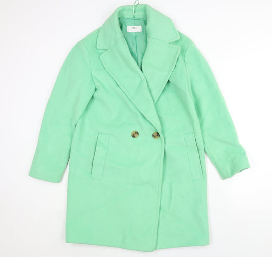 Womens UK Size 8 Marks and Spencer Green Overcoat