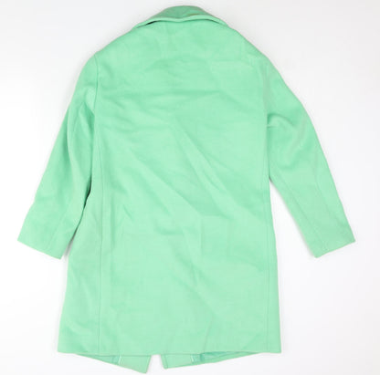 Womens UK Size 8 Marks and Spencer Green Overcoat
