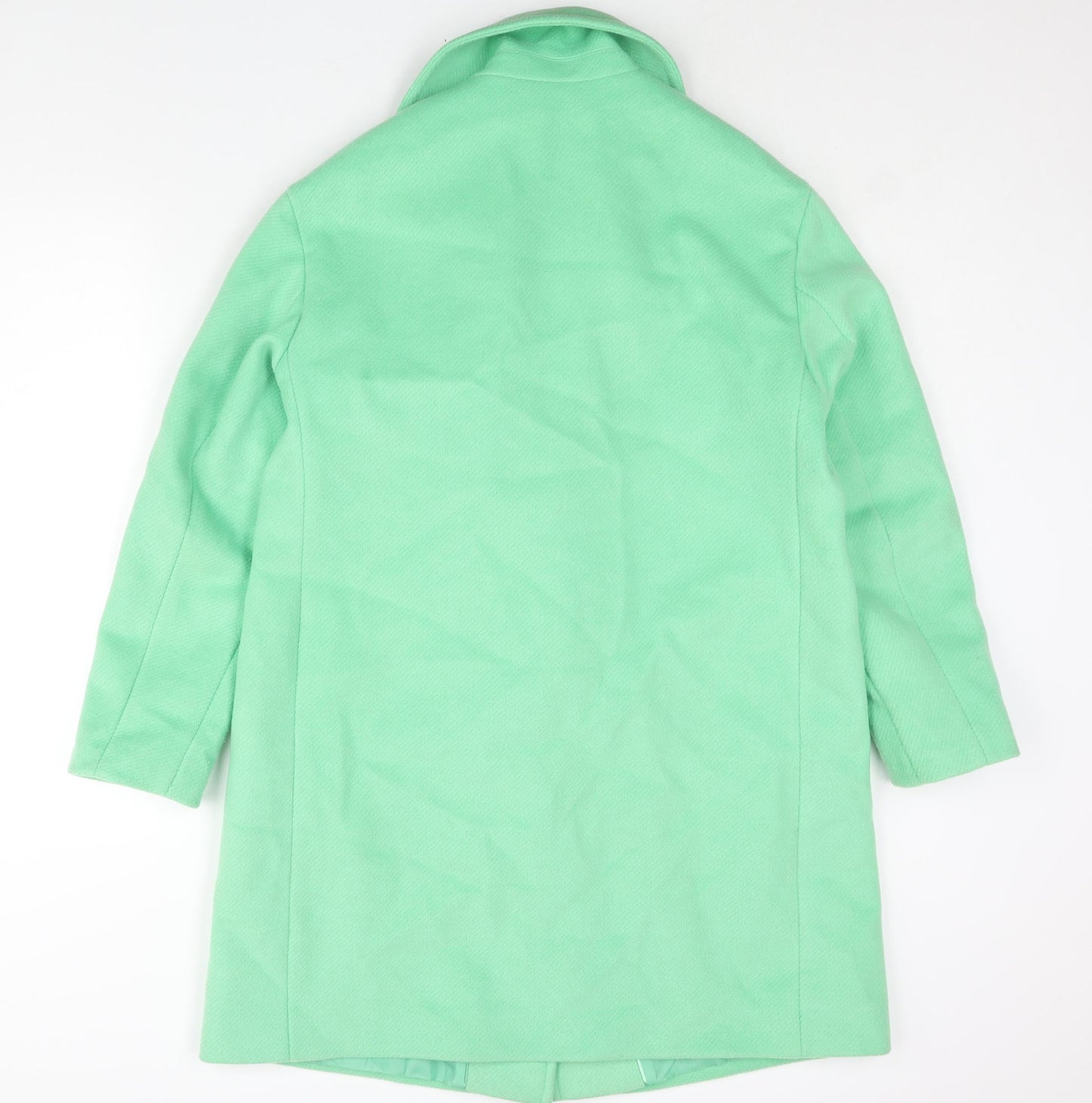 Womens UK Size 12 Marks and Spencer Green Overcoat