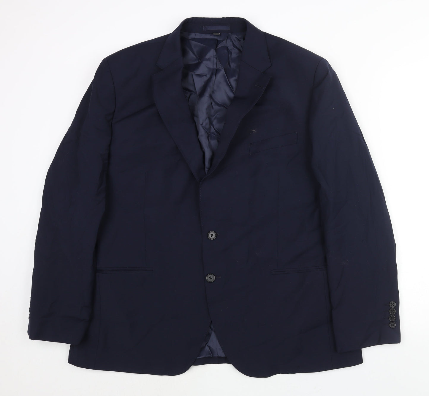 Mens UK Size 46 Marks and Spencer Regular Blue Suit Jacket