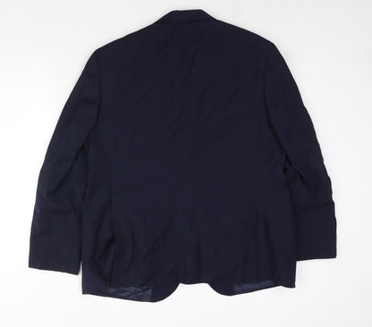 Mens UK Size 46 Marks and Spencer Regular Blue Suit Jacket