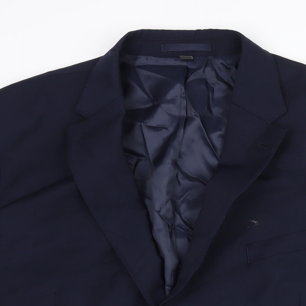 Mens UK Size 46 Marks and Spencer Regular Blue Suit Jacket