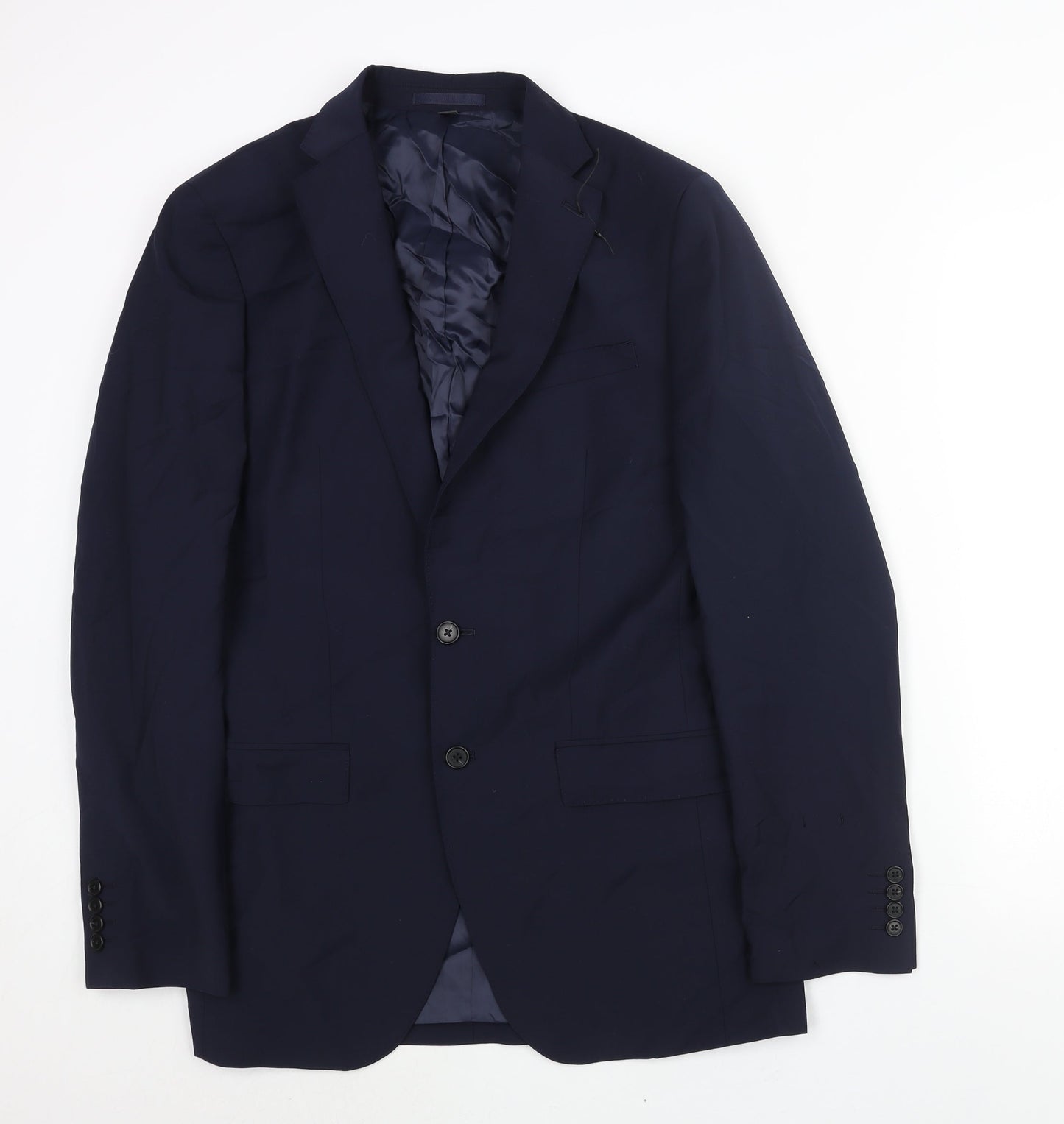 Mens UK Size 38 Marks and Spencer Regular Blue Suit Jacket