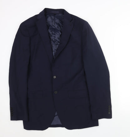Mens UK Size 38 Marks and Spencer Regular Blue Suit Jacket
