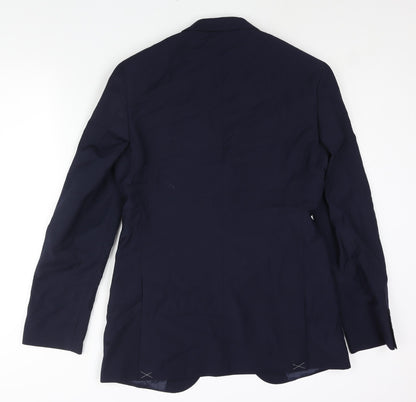 Mens UK Size 38 Marks and Spencer Regular Blue Suit Jacket