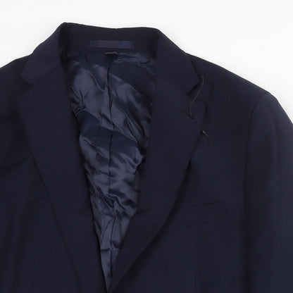 Mens UK Size 38 Marks and Spencer Regular Blue Suit Jacket