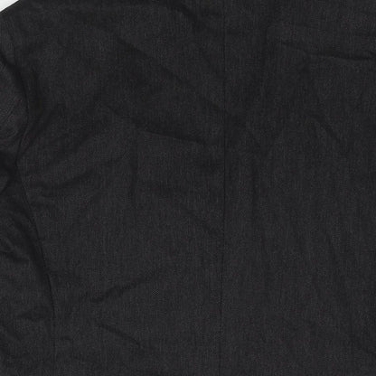 Royal Hem Mens Black Cotton Jacket Suit Jacket Size 36 Regular