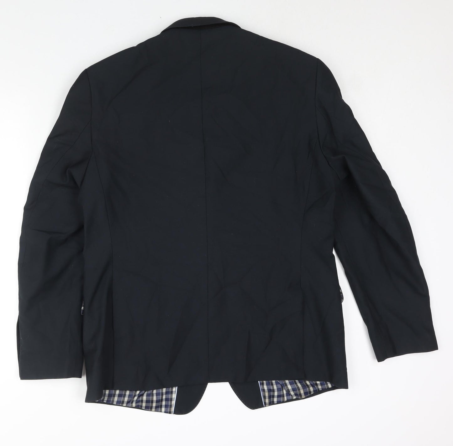 Supreme Mens Black Polyester Jacket Suit Jacket Size 40 Regular