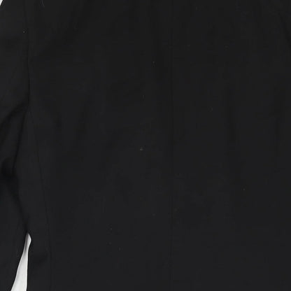 Mens UK Size 34 Topman Regular Black Suit Jacket