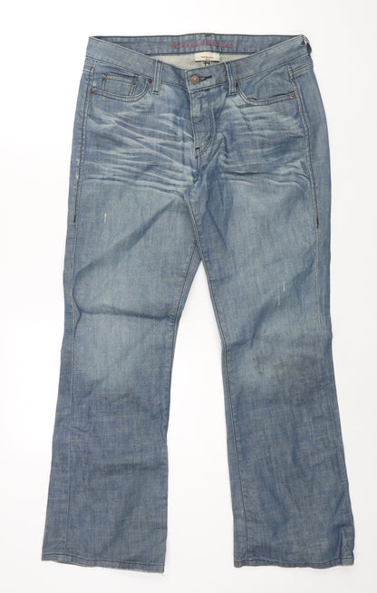 Levi's Womens Blue Cotton Bootcut Jeans Size 31 in L30 in Regular Zip - Starched