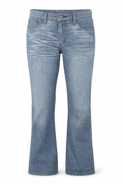Womens UK Size 31 in Levi's Regular Fit Bootcut Blue Jeans