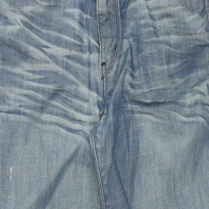 Levi's Womens Blue Cotton Bootcut Jeans Size 31 in L30 in Regular Zip - Starched