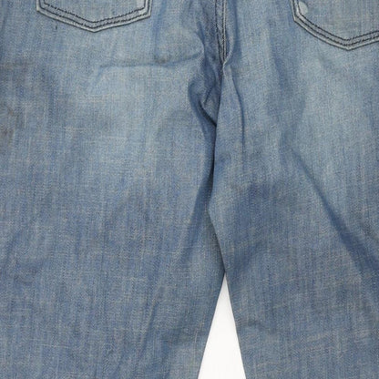 Levi's Womens Blue Cotton Bootcut Jeans Size 31 in L30 in Regular Zip - Starched