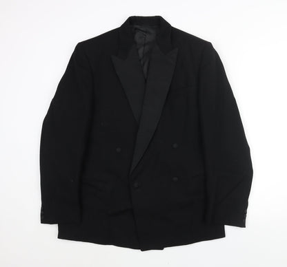 Mens UK Size 38 John Collier Regular Black Suit Tuxedo