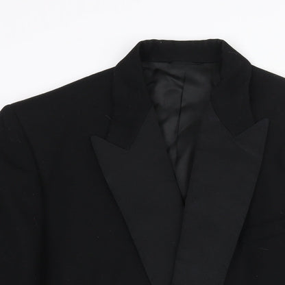 Mens UK Size 38 John Collier Regular Black Suit Tuxedo