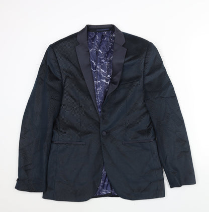Mens UK Size 38 Harry Brown Regular Blue Suit Jacket