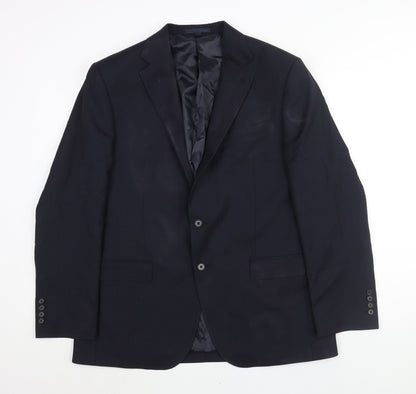 Mens UK Size 42 Marks and Spencer Regular Blue Suit Jacket