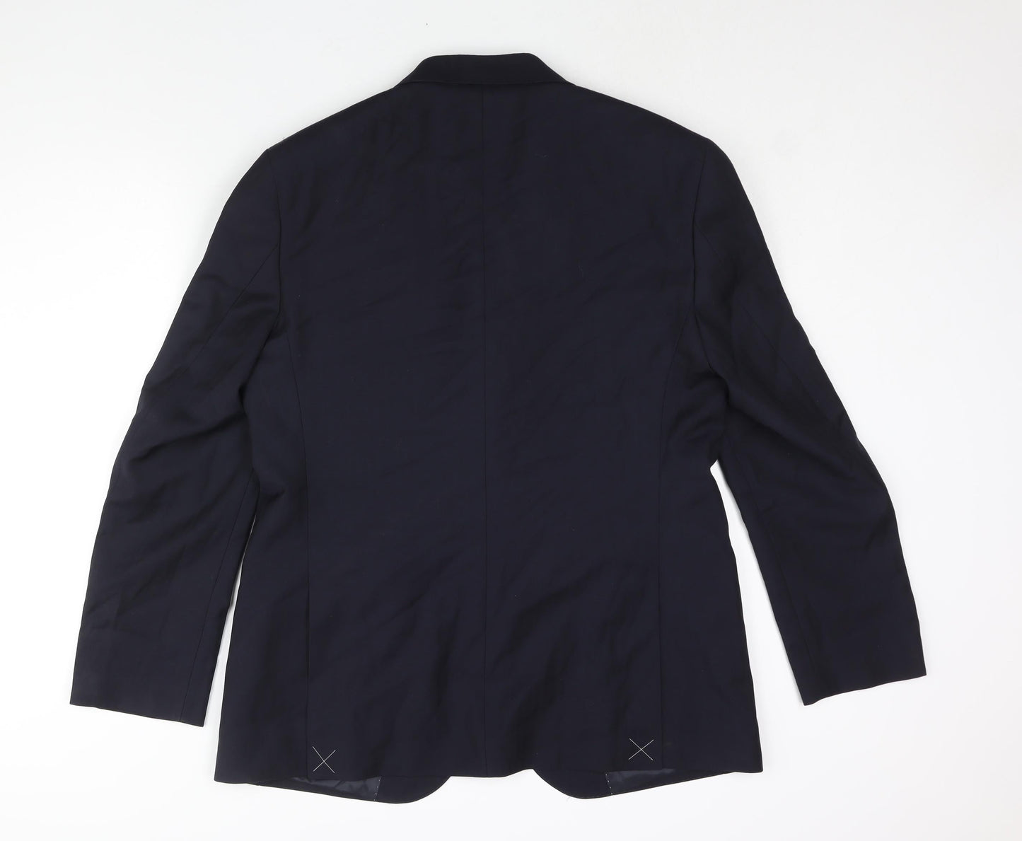 Mens UK Size 42 Marks and Spencer Regular Blue Suit Jacket