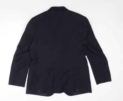 Mens UK Size 42 Marks and Spencer Regular Blue Suit Jacket