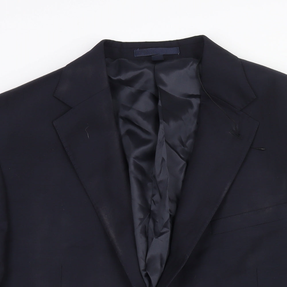 Mens UK Size 42 Marks and Spencer Regular Blue Suit Jacket