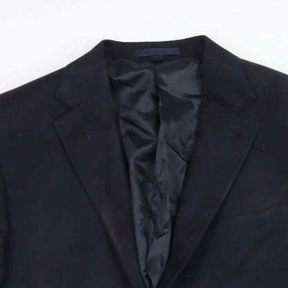 Mens UK Size 42 Marks and Spencer Regular Blue Suit Jacket