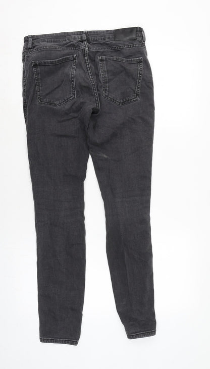 Womens UK Size 8 Denim Regular Fit Skinny Grey Jeans