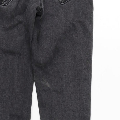 Womens UK Size 8 Denim Regular Fit Skinny Grey Jeans