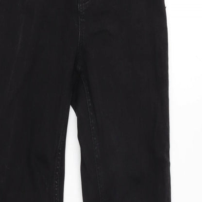 New Look Womens Black Cotton Skinny Jeans Size 6 L27.5 in Regular Zip