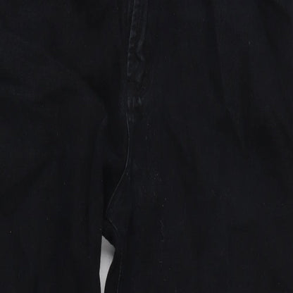 C2 Jeans Mens Black Cotton Straight Jeans Size 33 in L28 in Regular Zip