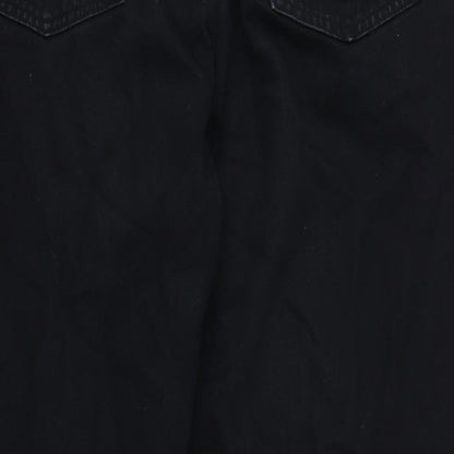 C2 Jeans Mens Black Cotton Straight Jeans Size 33 in L28 in Regular Zip