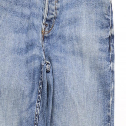Mens UK Size 32 in Premium Denim Regular Fit Straight Blue Jeans