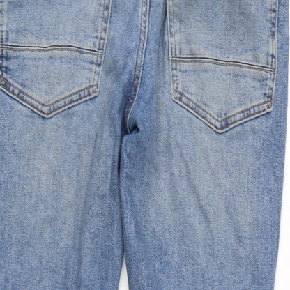 Marks and Spencer Womens Blue Cotton Blend Skinny Jeans Size 30 in L28.5 in Regular Zip