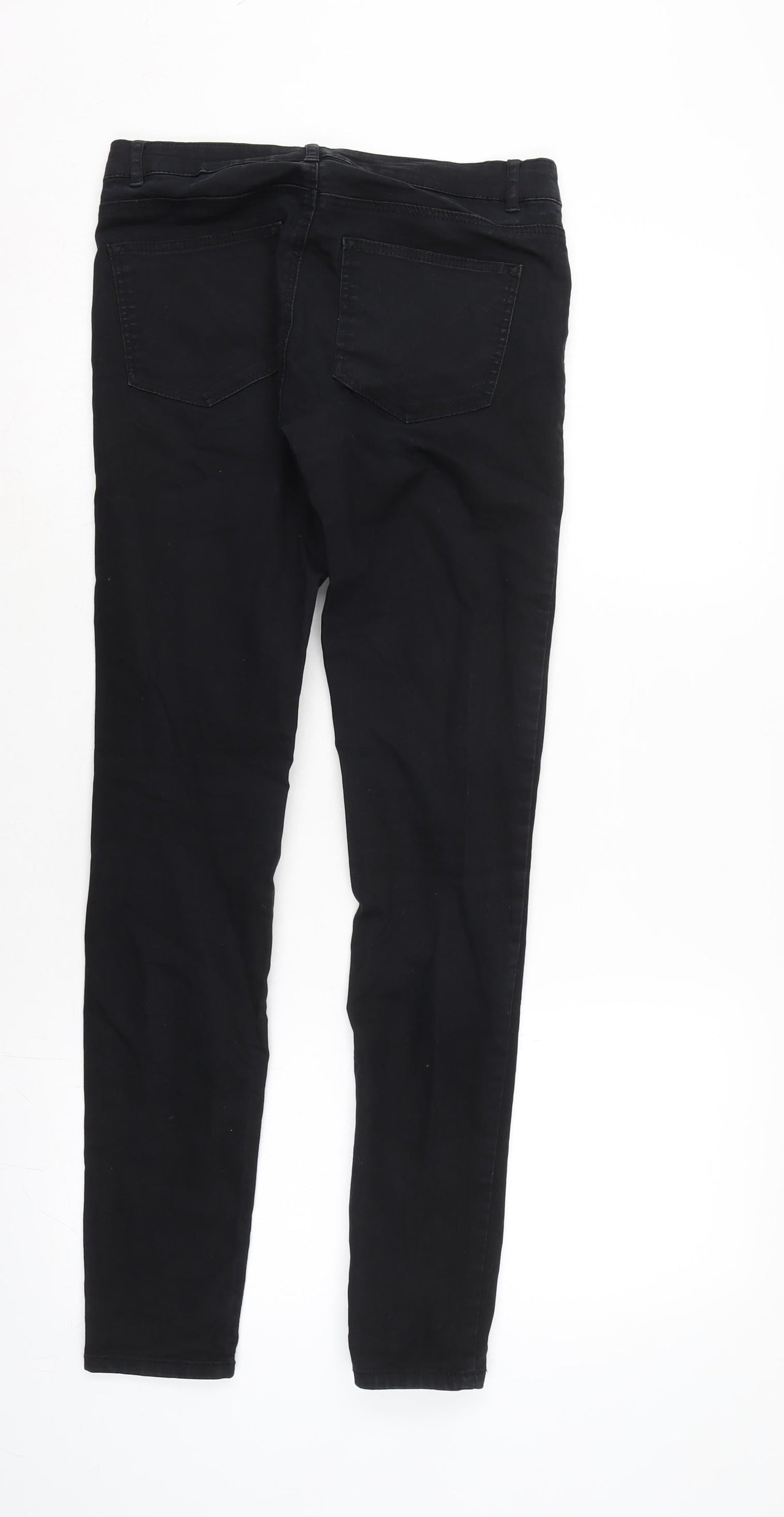 Womens UK Size 6 H&M Regular Fit Tapered Black Jeans
