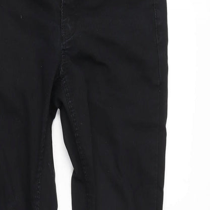 Womens UK Size 6 H&M Regular Fit Tapered Black Jeans