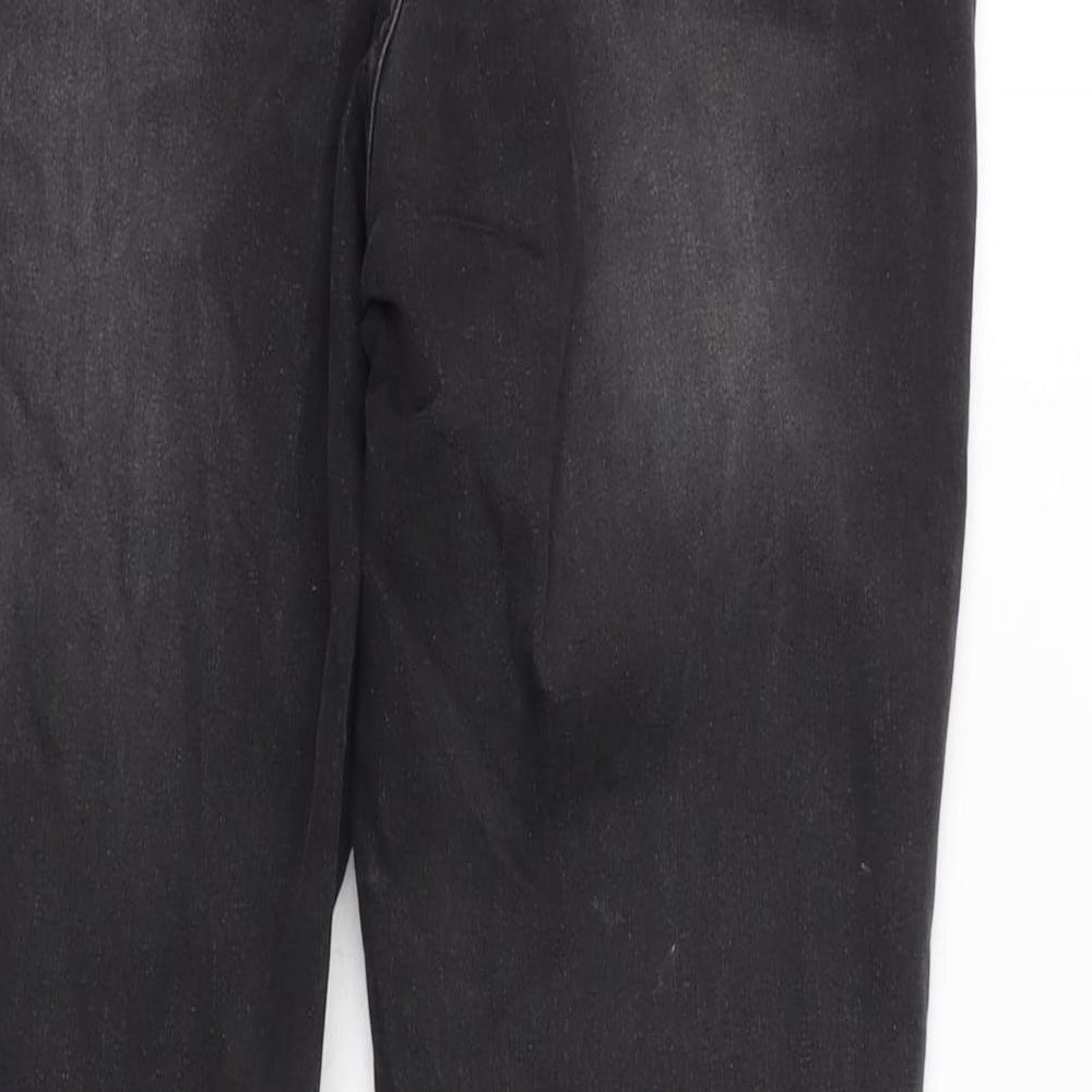 Gemo Womens Grey Cotton Blend Tapered Jeans Size 32 in L28.5 in Regular Zip
