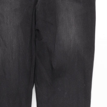Gemo Womens Grey Cotton Blend Tapered Jeans Size 32 in L28.5 in Regular Zip