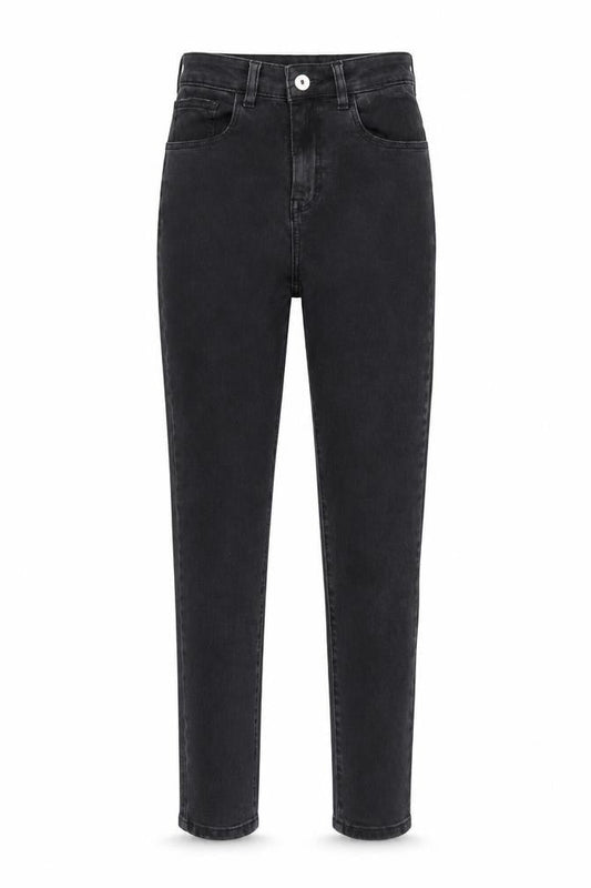 Collusion Womens Grey Cotton Blend Straight Jeans Size 24 in L30 in Regular Zip