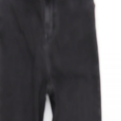 COLLUSION Womens Grey Cotton Blend Straight Jeans Size 24 in L30 in Regular Zip