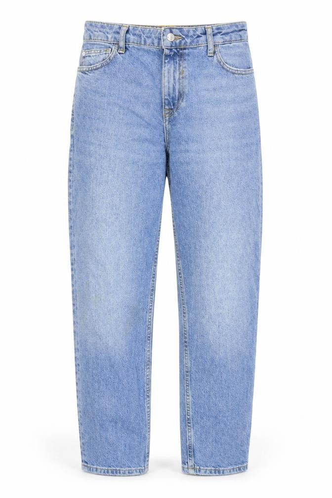 Womens UK Size 8 Mango Regular Fit Straight Blue Jeans