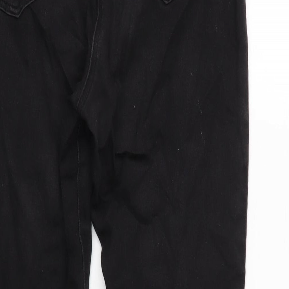 M&Co Womens Grey Cotton Blend Jegging Jeans Size 16 L24 in Regular