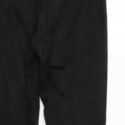 M&Co Womens Grey Cotton Blend Jegging Jeans Size 16 L24 in Regular